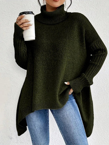 Turtleneck Oversized Knit Sweater